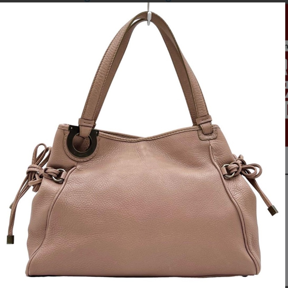 Salvatore Ferragamo Blush Pink Leather Shoulder Bag